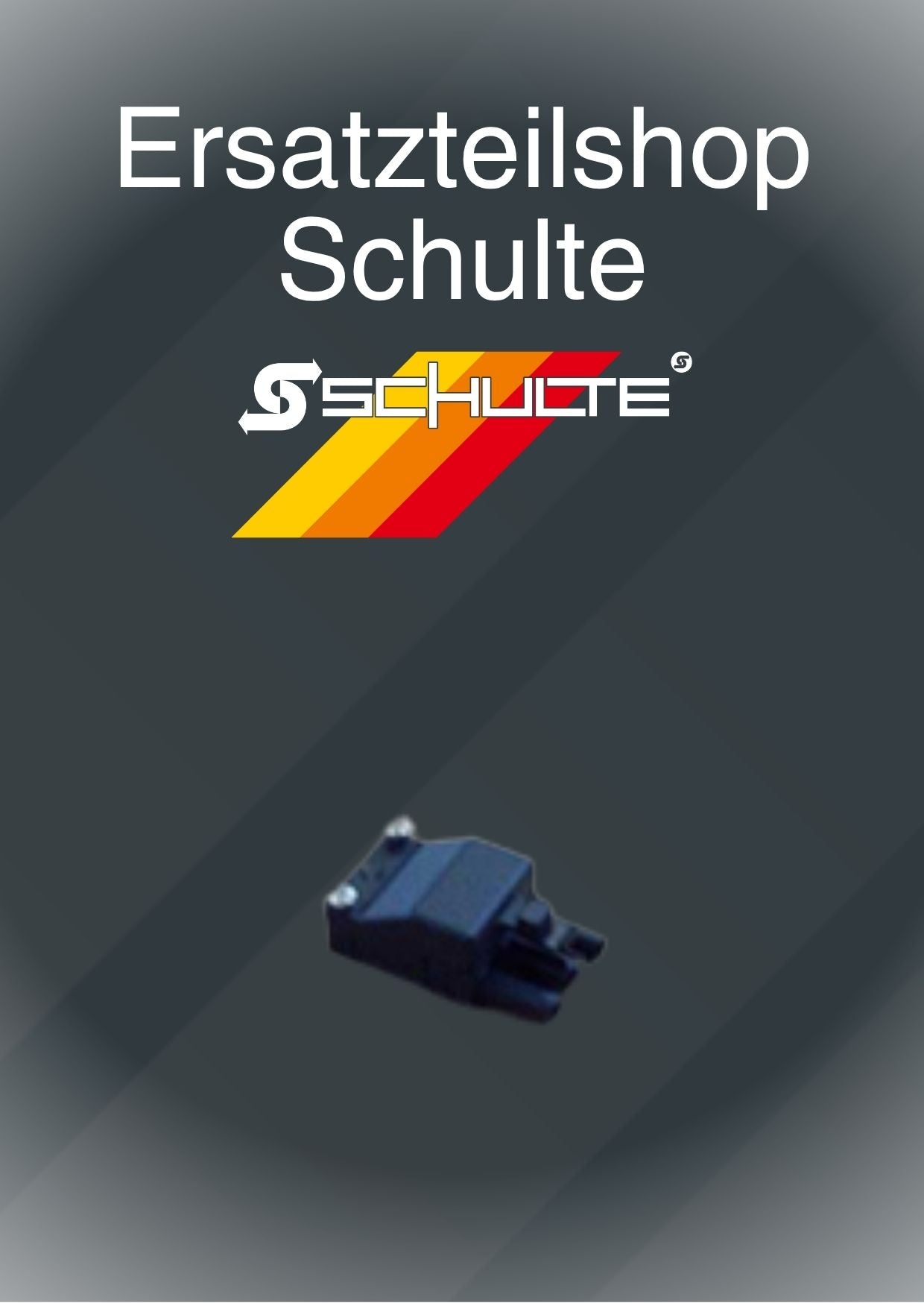 Flachstecker 3polig schwarz unmontiert mit Zugentlast.+ Verriegelung Wieland